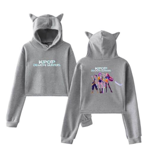 Kpop Demon Hunters Cropped Hoodie #12