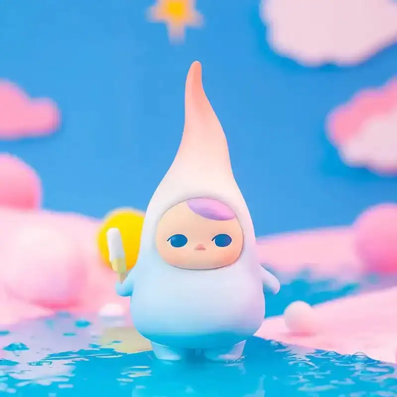 Cute cartoon demon hunter plush toy, colorful kawaii character with fantasy-themed design, perfect for collectors and fans of K-pop demon hunters merch.