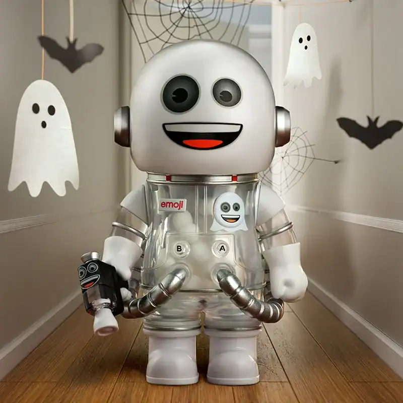 Robot-themed kpop demon hunters merch.